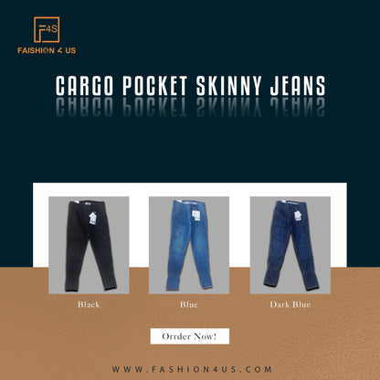 Men's CARGO POCKET SKINNY JEANS