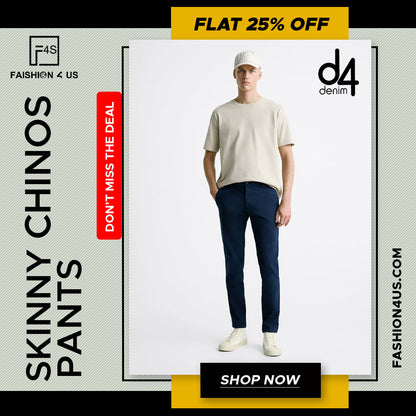 Men Skinny Chino Pants